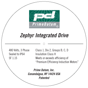 Zephyr INtegrated Drive Nameplate